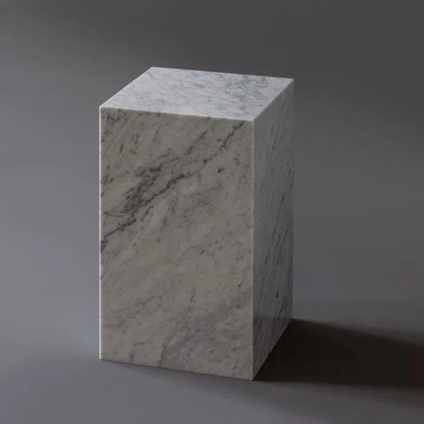 Приставной столик Carrara 30 из натурального мрамора_2