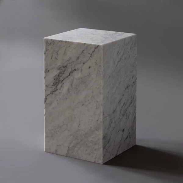 Приставной столик Carrara 30 из натурального мрамора_3