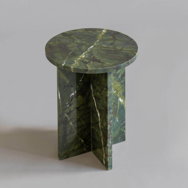 Приставной столик Rio из мрамора Verde Tifone_1