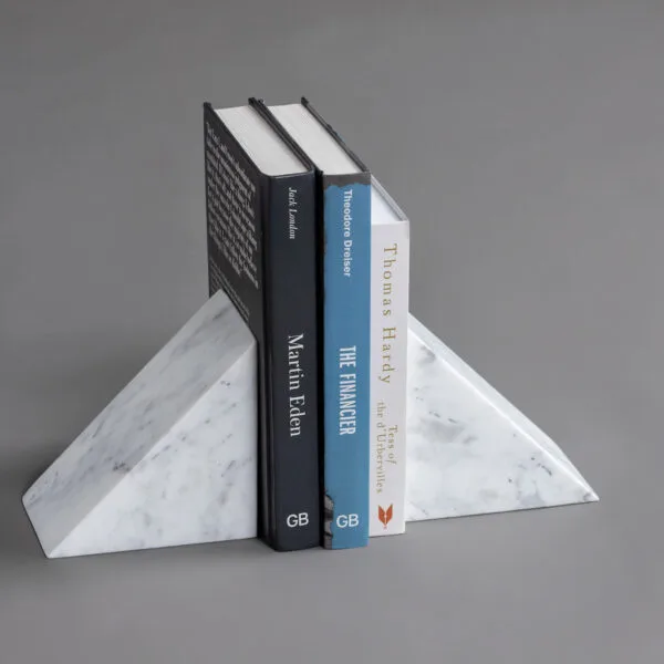 Книгодержатель Rico из мрамора Calacatta_2