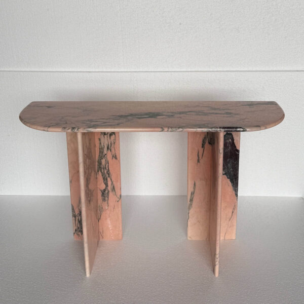 Консоль Moss из мрамора Rosa Portogallo